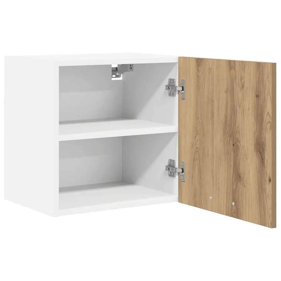 Armoire suspendue 2 pcs Chêne Artisan et Blanc 40 x 31 x 40 cm - 6