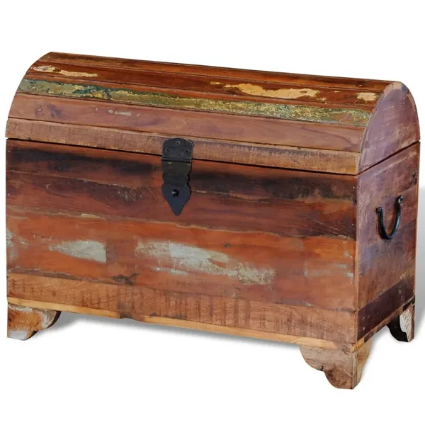 Coffre de rangement Bois de récupération massif
