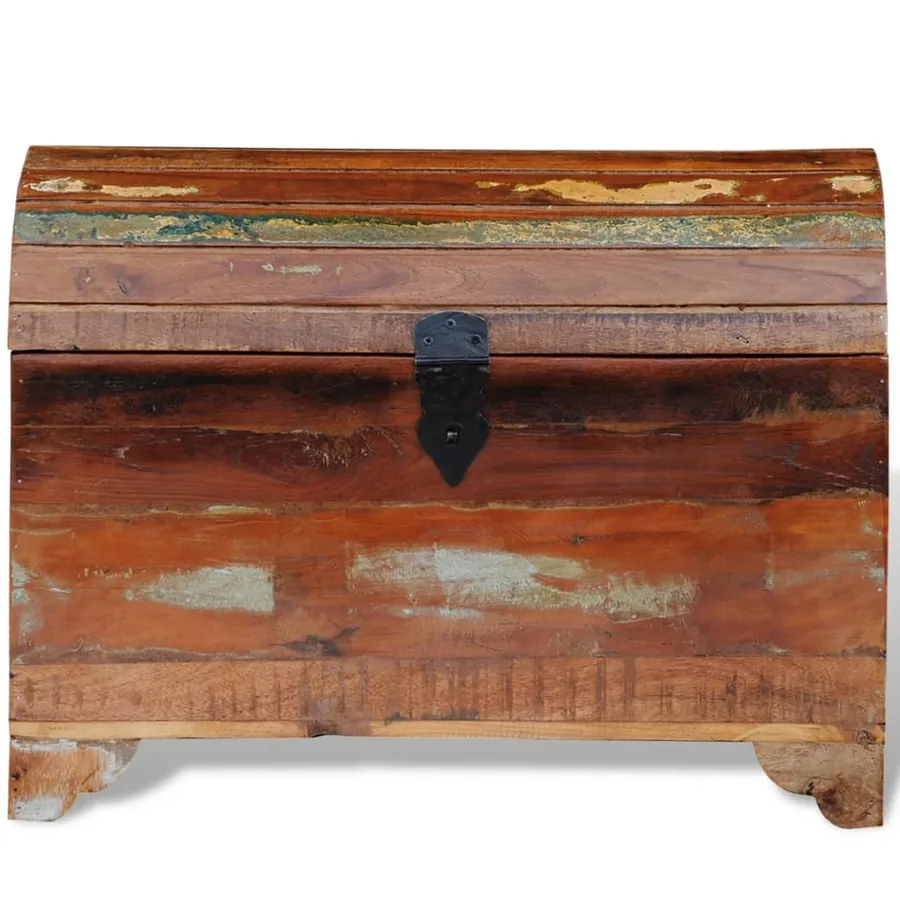 Coffre de rangement Bois de récupération massif - 5