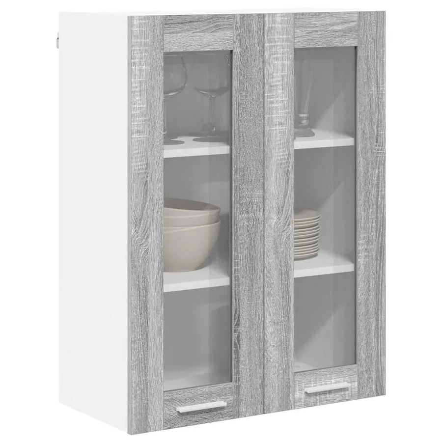 Armoire suspendue Gris Sonoma 60 x 31 x 80 cm Bois d'ingénierie - 3