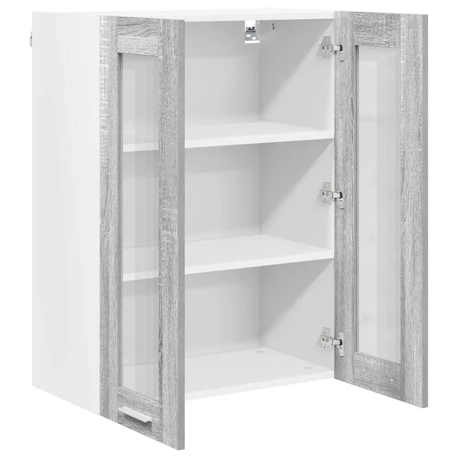 Armoire suspendue Gris Sonoma 60 x 31 x 80 cm Bois d'ingénierie - 5