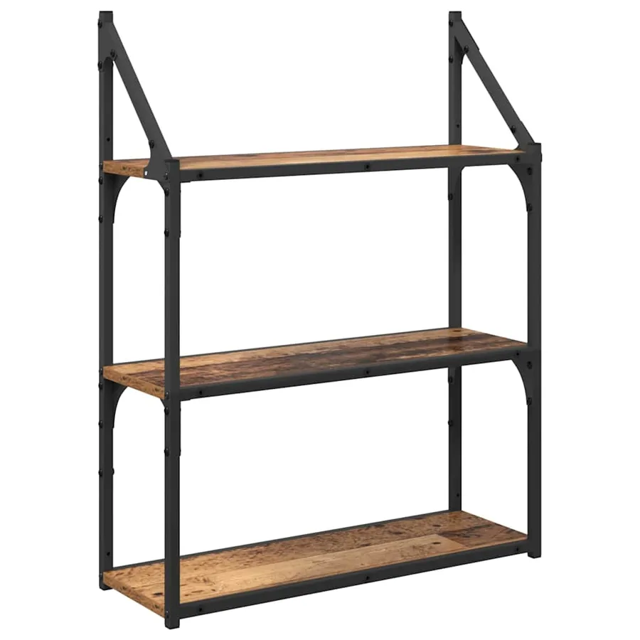 Étagère Murale Bois Ancien 60 x 21 x 78,5 cm Bois d'ingénierie - 2