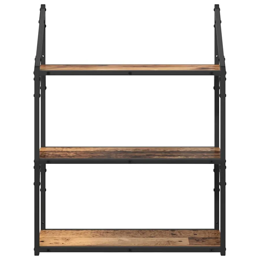 Étagère Murale Bois Ancien 60 x 21 x 78,5 cm Bois d'ingénierie - 5