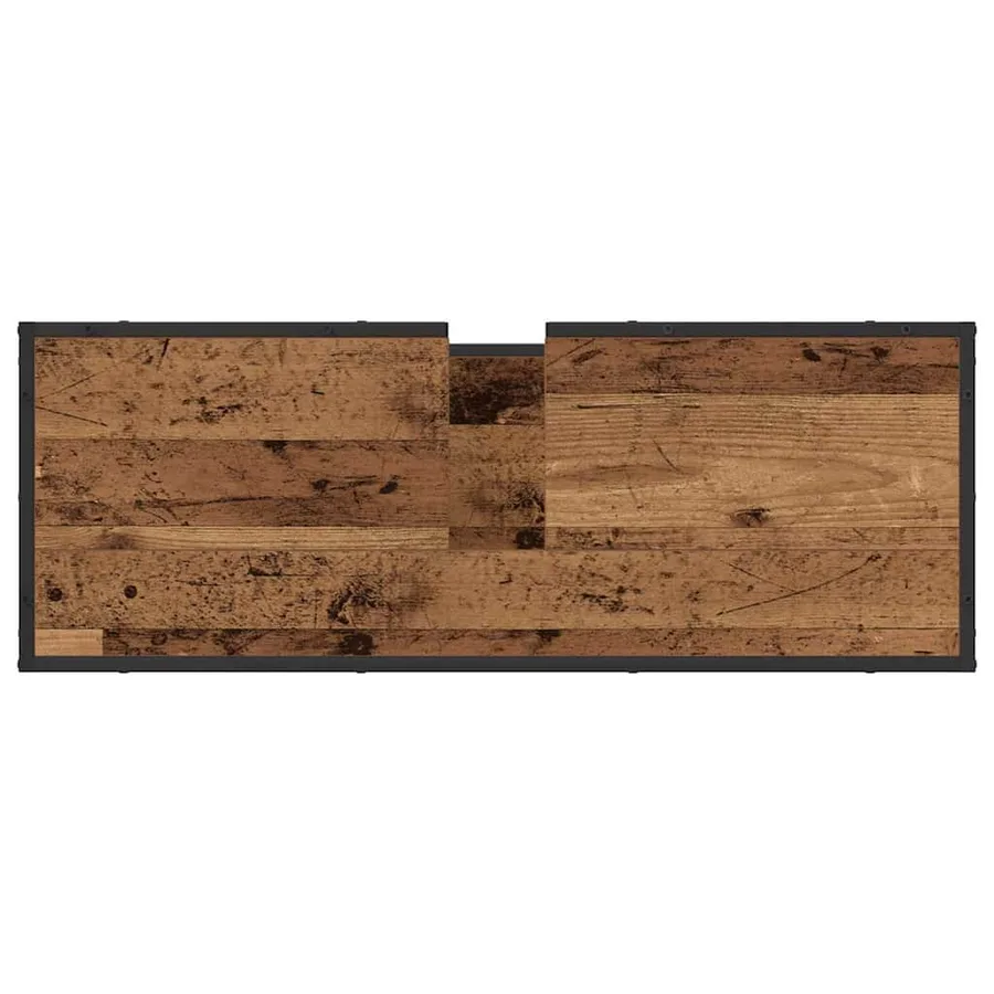Ensemble de mobilier de salle de bain 3 pcs Bois Ancien - 8