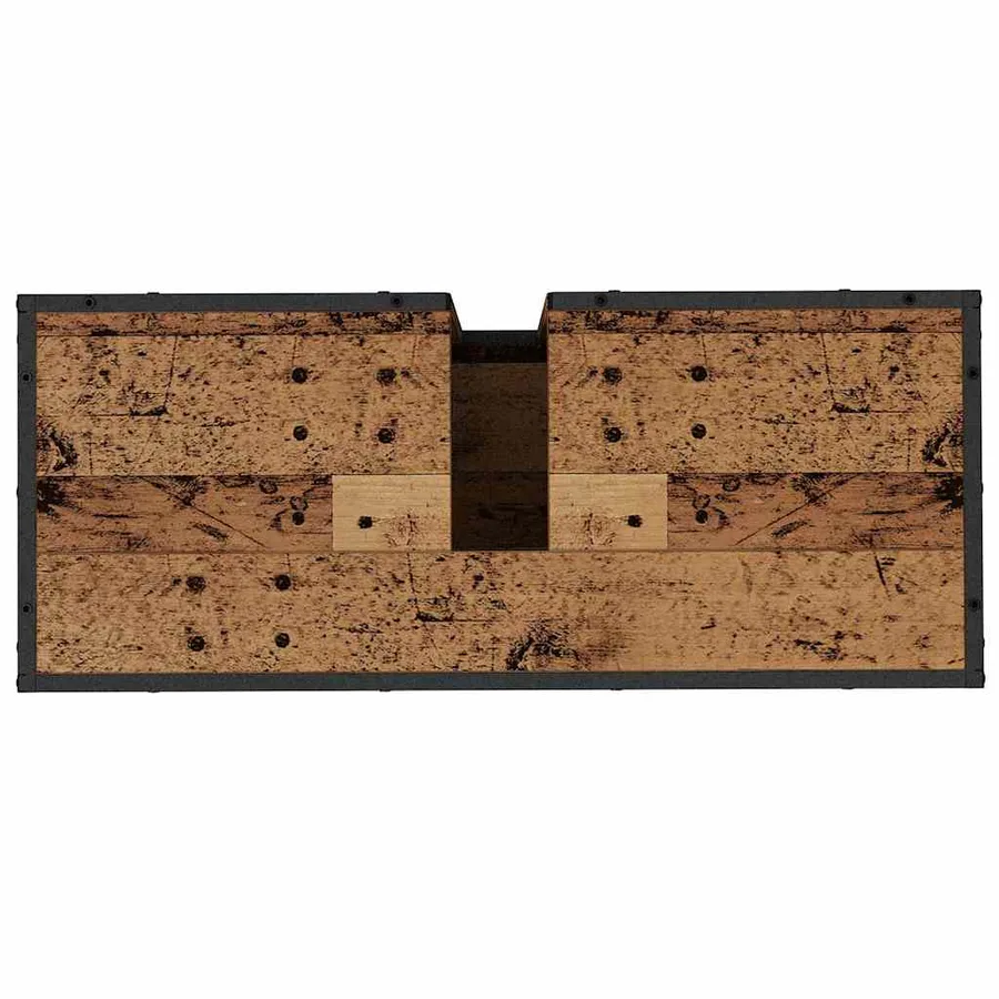 Ensemble de mobilier de salle de bain 3 pcs Bois Ancien - 8