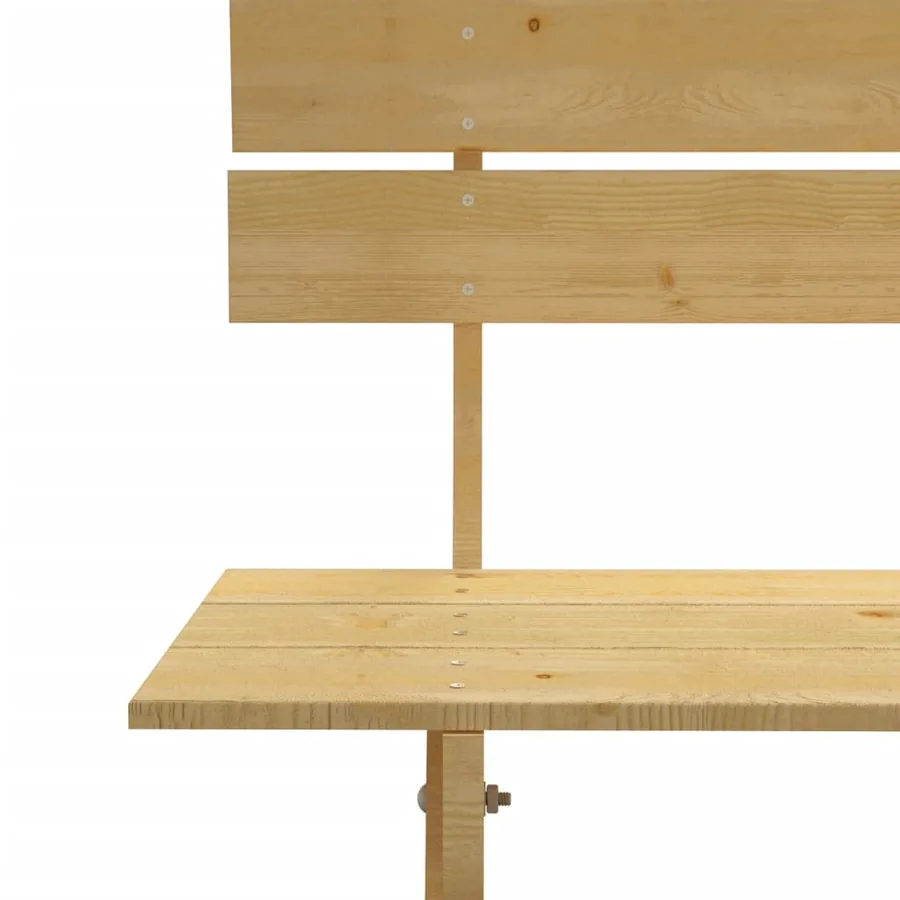 Banc de jardin 150 cm Bois de pin imprégné - 4