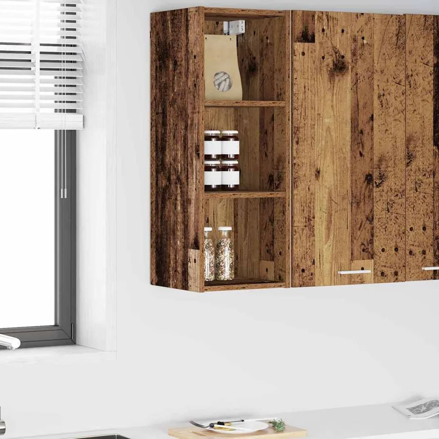 Armoire suspendue Riga Bois ancien 30 x 29,5 x 80 cm