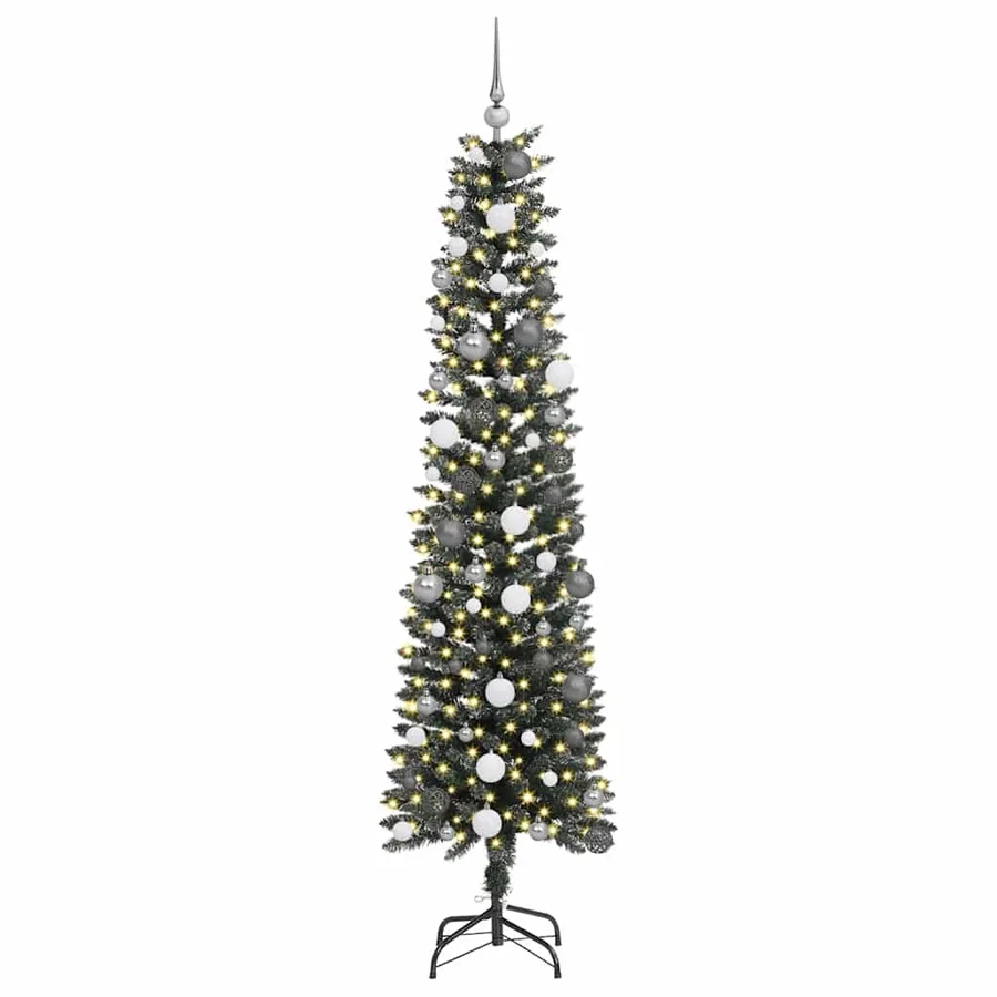 Sapin de Noël artificiel Vert 210 cm PVC, plastique et acier - 3