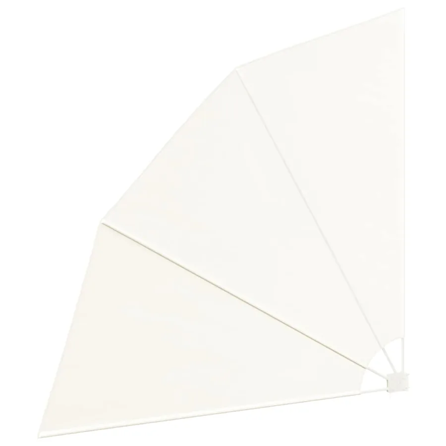 Auvent latéral pliable de balcon Crème 210 x 210 cm - 4