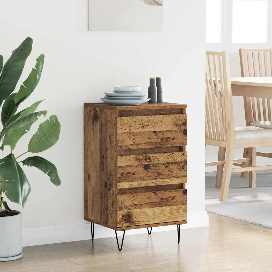 Buffet Bois Ancien 40 x 35 x 70 cm Bois d'ingénierie et fer - 4