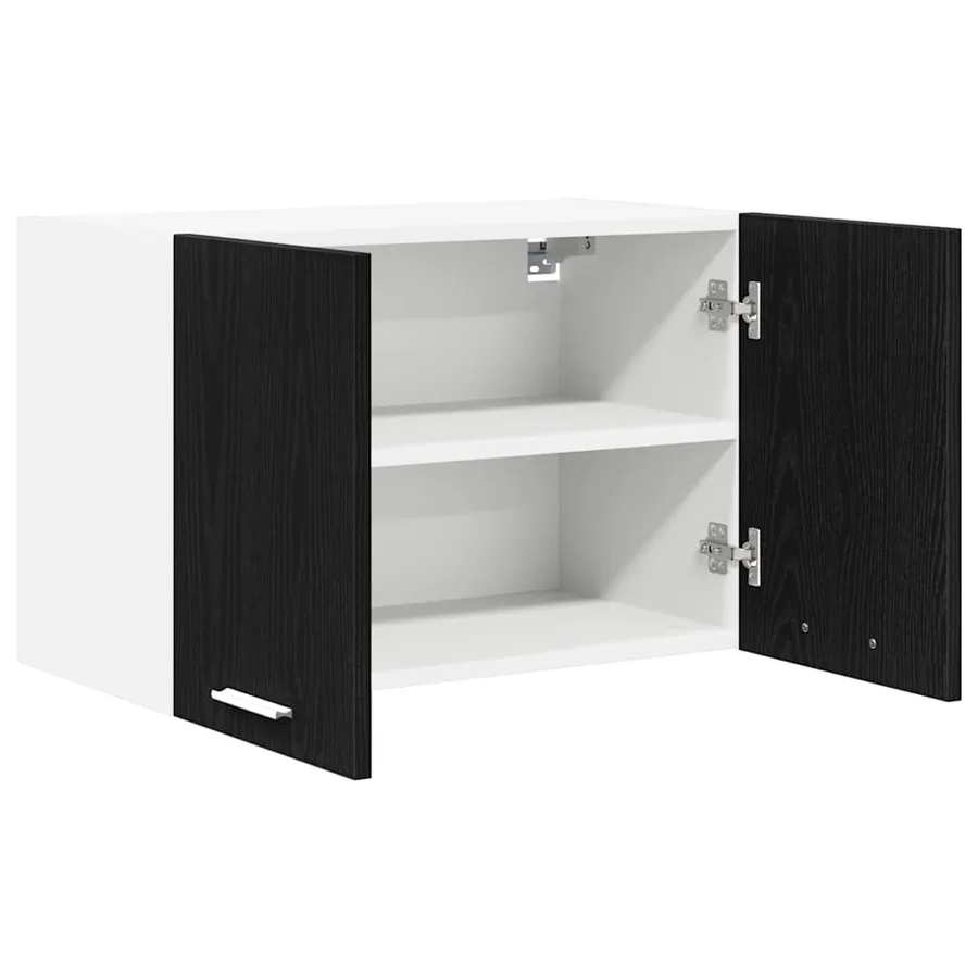 Armoire suspendue Chêne noir et Blanc 60 x 31 x 40 cm - 5