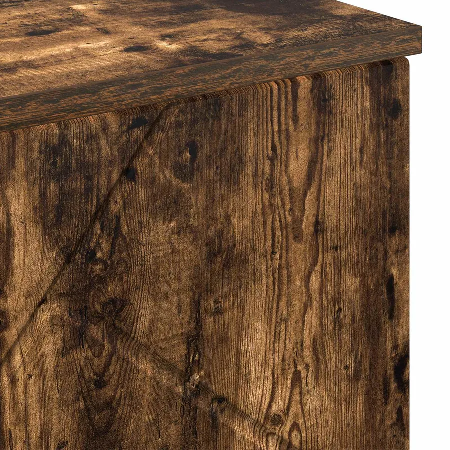 Cabinet de salle de bain avec porte Chêne fumé 60 x 35 x 80 cm - 11