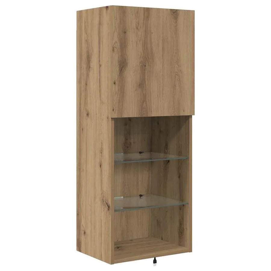 Meubles TV muraux 4 pcs Chêne artisanal Bois d'ingénierie - 6