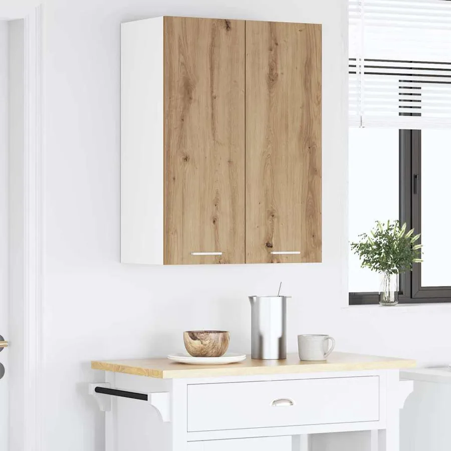 Armoire suspendue avec stockage Chêne artisanal 60 x 31 x 80 cm - 4