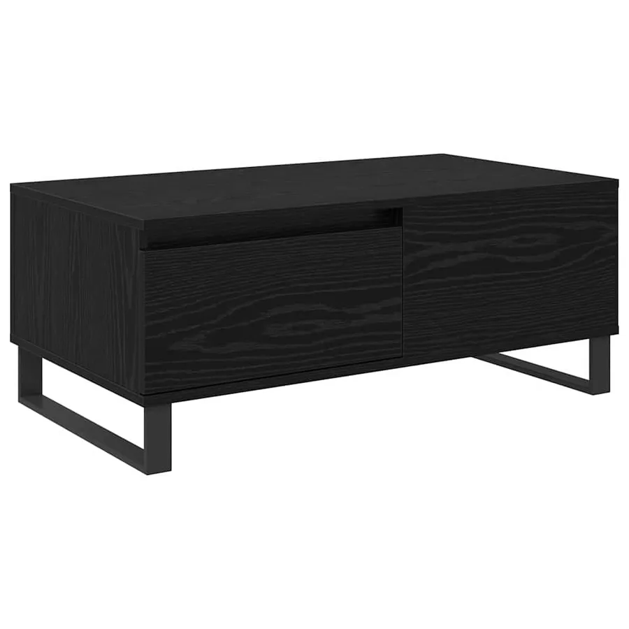 Table basse Chêne noir 90 x 50 x 36,5 cm Bois d'ingénierie - 2