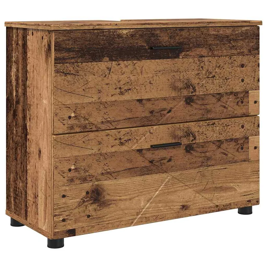 Cabinet de salle de bain Bois Ancien 76,5 x 35 x 64 cm - 2