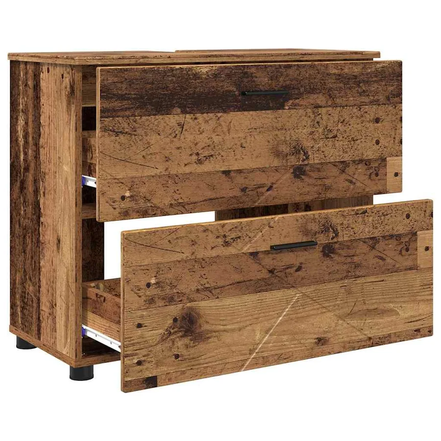 Cabinet de salle de bain Bois Ancien 76,5 x 35 x 64 cm - 5