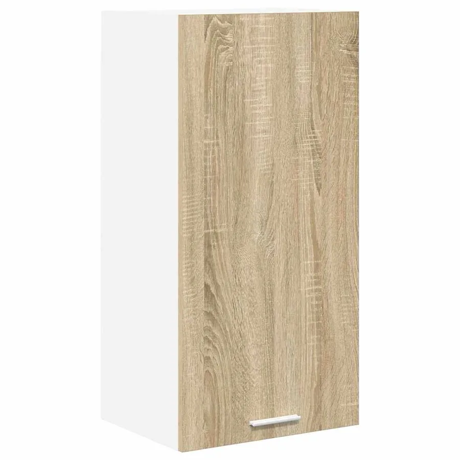 Armoire suspendue Chêne Sonoma et Blanc 40 x 31 x 80 cm - 2