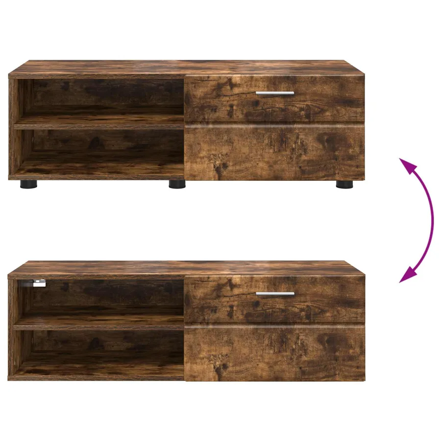 Cabinet en Bois Chêne fumé 100,5 x 39 x 30 cm Bois d'ingénierie - 11