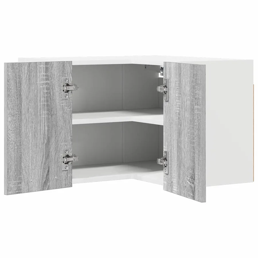 Armoire suspendue Gris Sonoma et Blanc 57 x 57 x 40 cm - 5