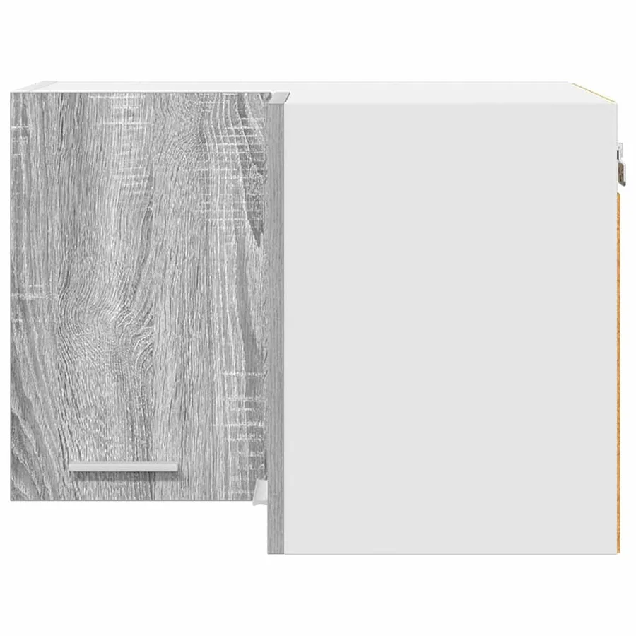 Armoire suspendue Gris Sonoma et Blanc 57 x 57 x 40 cm - 6
