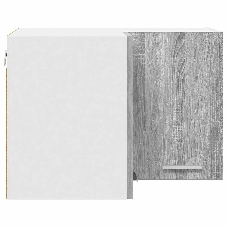 Armoire suspendue Gris Sonoma et Blanc 57 x 57 x 40 cm - 7