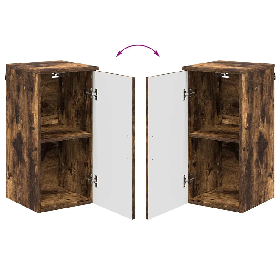 Cabinet de salle de bain Chêne fumé 30 x 31,5 x 61 cm - 12