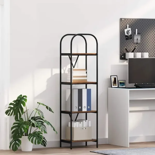 Étagère Chêne fumé 40 x 30 x 146 cm Bois d'ingénierie