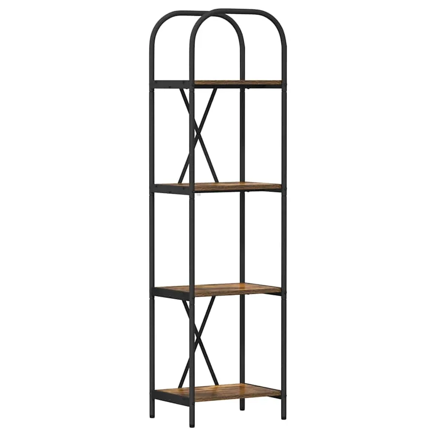 Étagère Chêne fumé 40 x 30 x 146 cm Bois d'ingénierie - 2