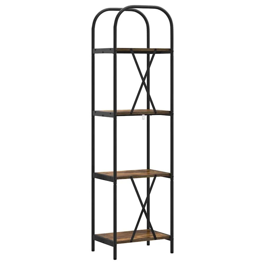 Étagère Chêne fumé 40 x 30 x 146 cm Bois d'ingénierie - 7