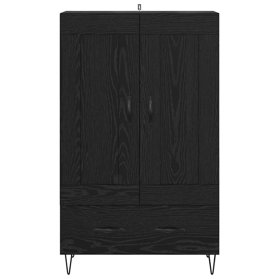 Haut Armoire Chêne noir 69,5 x 31 x 115 cm Bois d'ingénierie - 6