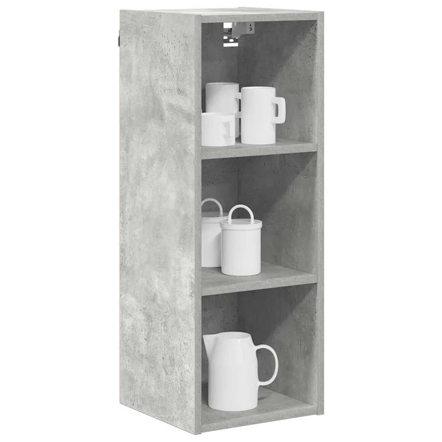 Armoire suspendue avec stockage Gris béton 30 x 29,5 x 80 cm - 3
