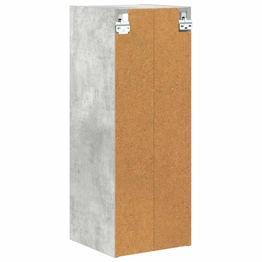 Armoire suspendue avec stockage Gris béton 30 x 29,5 x 80 cm - 7