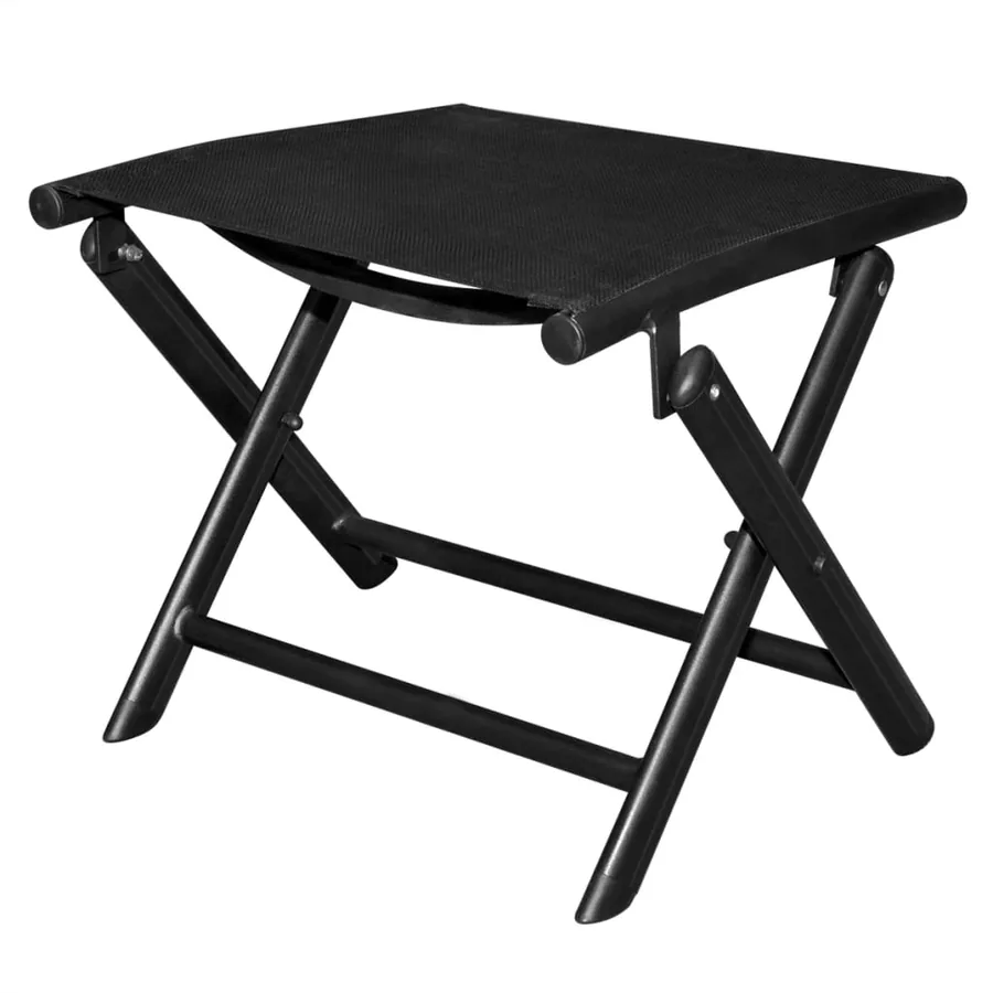 Repose-pied pliable Noir Aluminium - 2