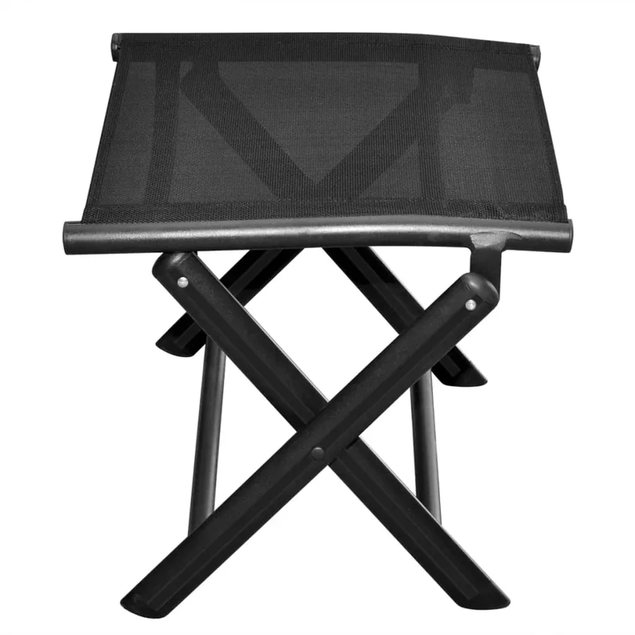 Repose-pied pliable Noir Aluminium - 4