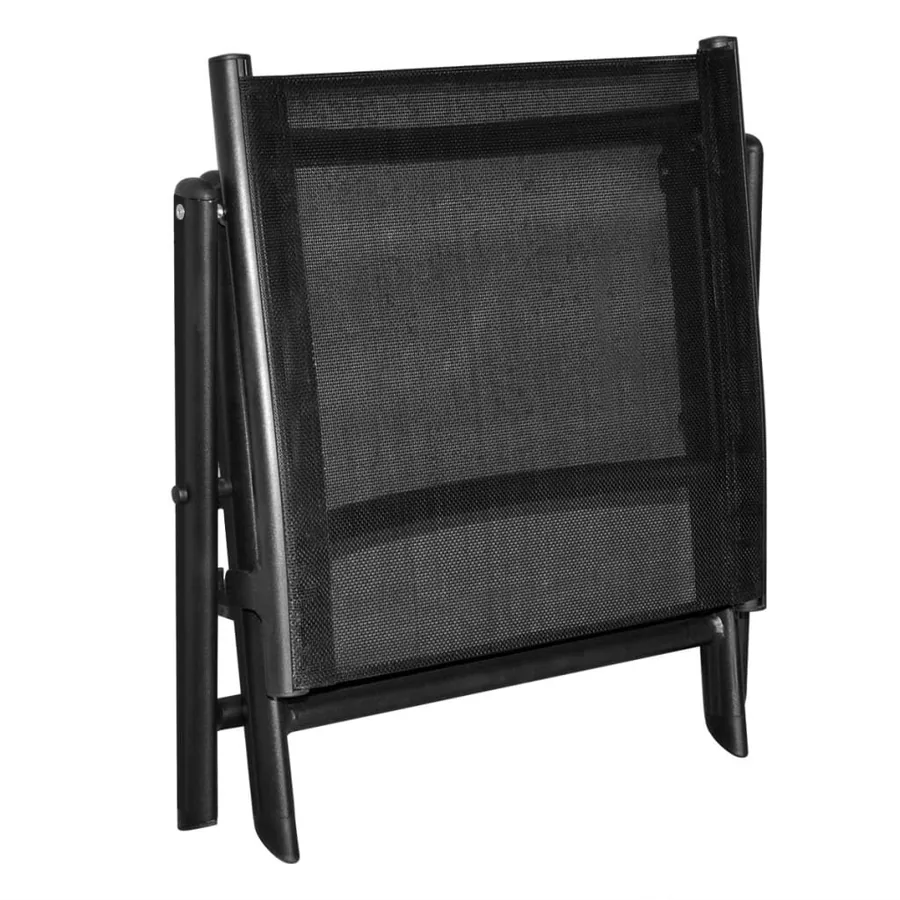Repose-pied pliable Noir Aluminium - 5