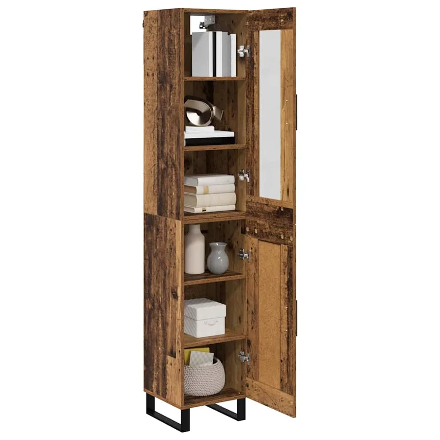 Haut Armoire Bois Ancien 34,5 x 34 x 180 cm Bois d'ingénierie - 3