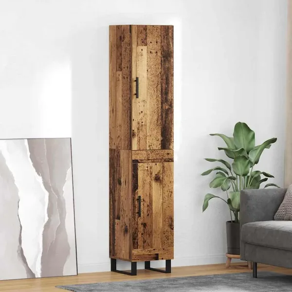 Haut Armoire Bois Ancien 34,5 x 34 x 180 cm Bois d'ingénierie