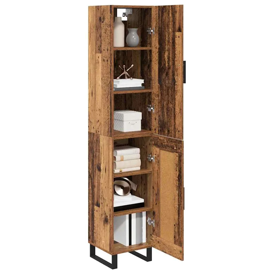 Haut Armoire Bois Ancien 34,5 x 34 x 180 cm Bois d'ingénierie - 3