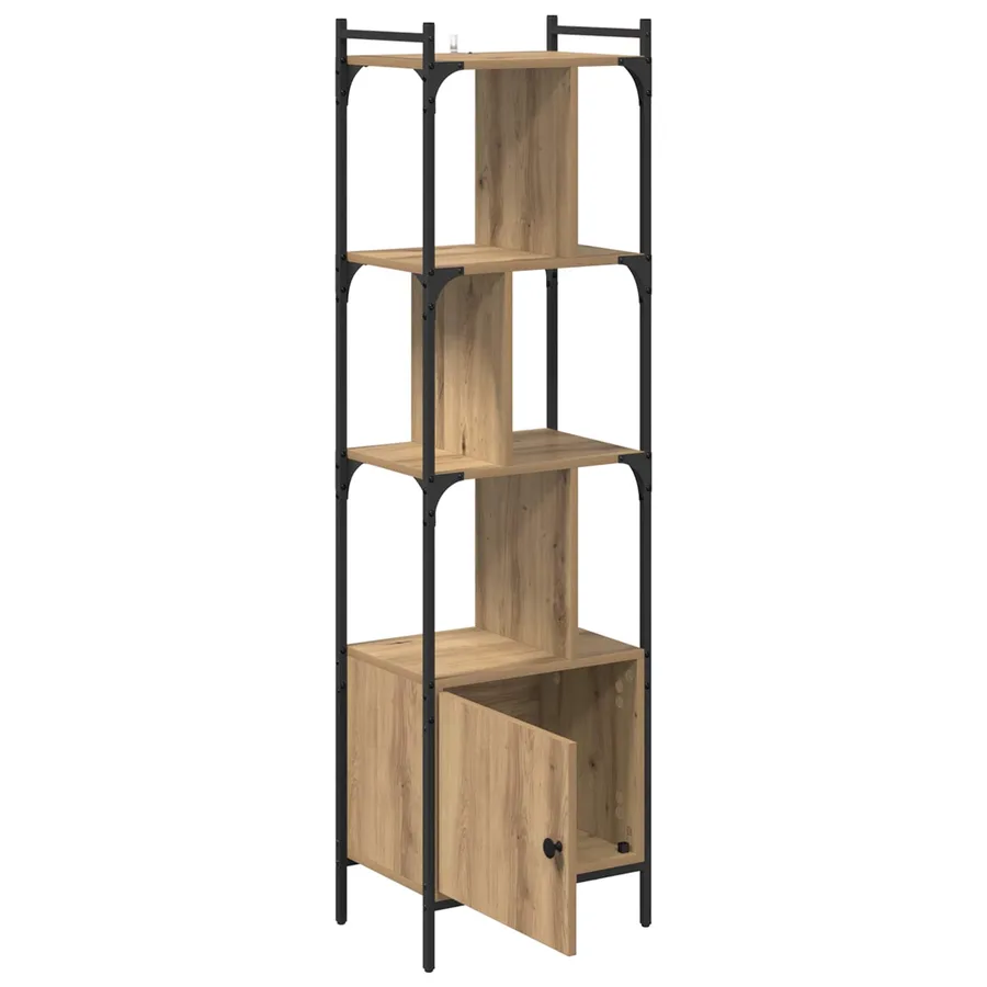 Bibliothèque 6 niveaux 44,5 x 30 x 154,5 cm Bois d'ingénierie - 5