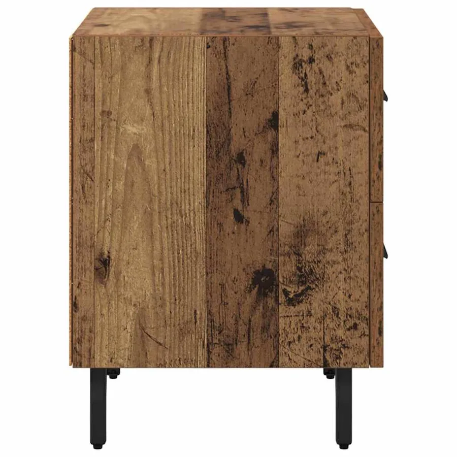 Cabinet de chevet avec tiroir Bois ancien 40 x 35 x 47,5 cm - 7