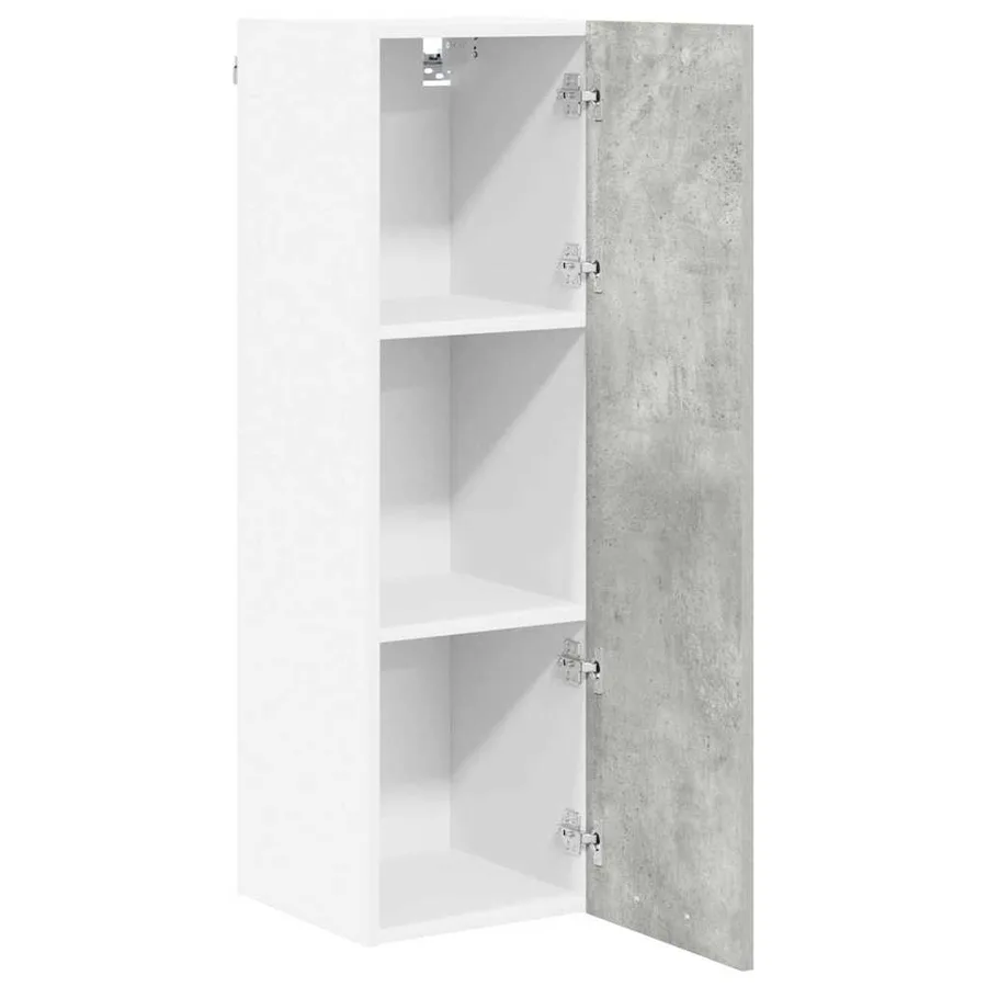 Armoire suspendue Gris béton 30 x 31 x 100 cm Bois d'ingénierie - 5
