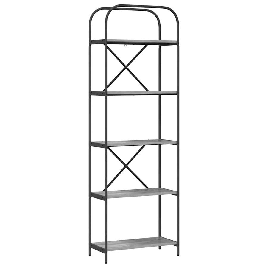 Étagère Gris Sonoma 60 x 30 x 183 cm Bois d'ingénierie - 2
