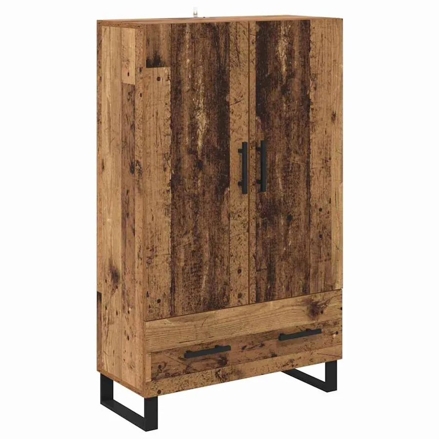 Haut Armoire Bois Ancien 69,5 x 30 x 115 cm Bois d'ingénierie - 2