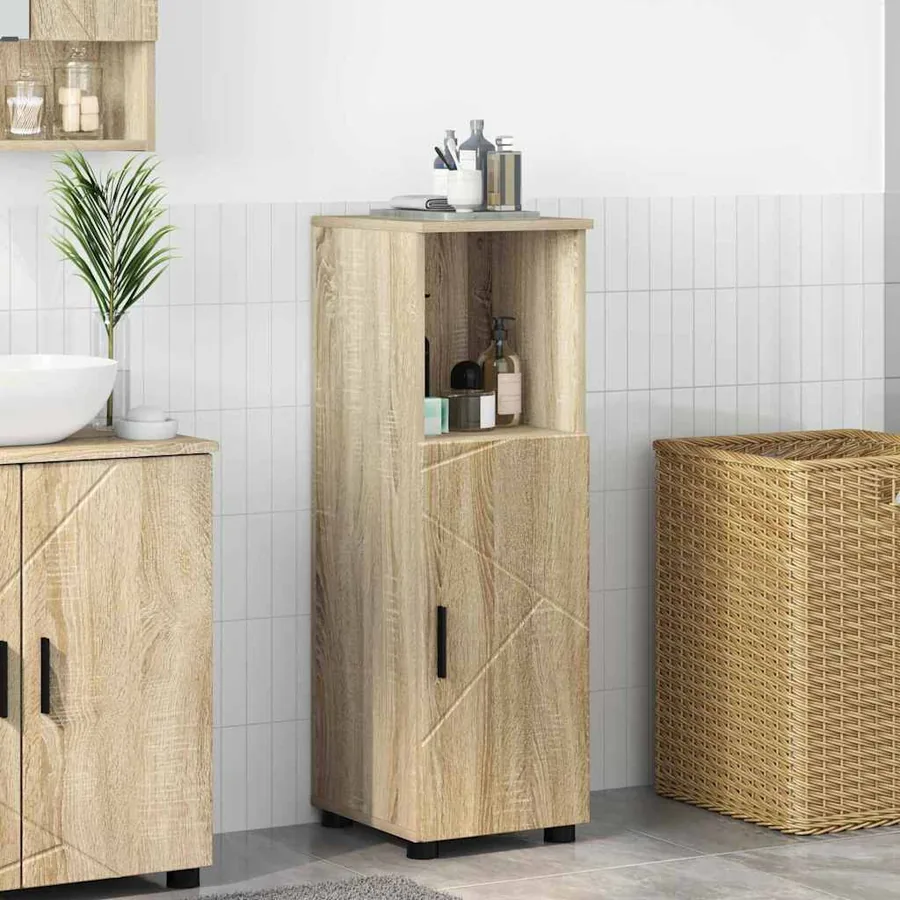 Cabinet de salle de bain Chêne Sonoma 30 x 35 x 95 cm