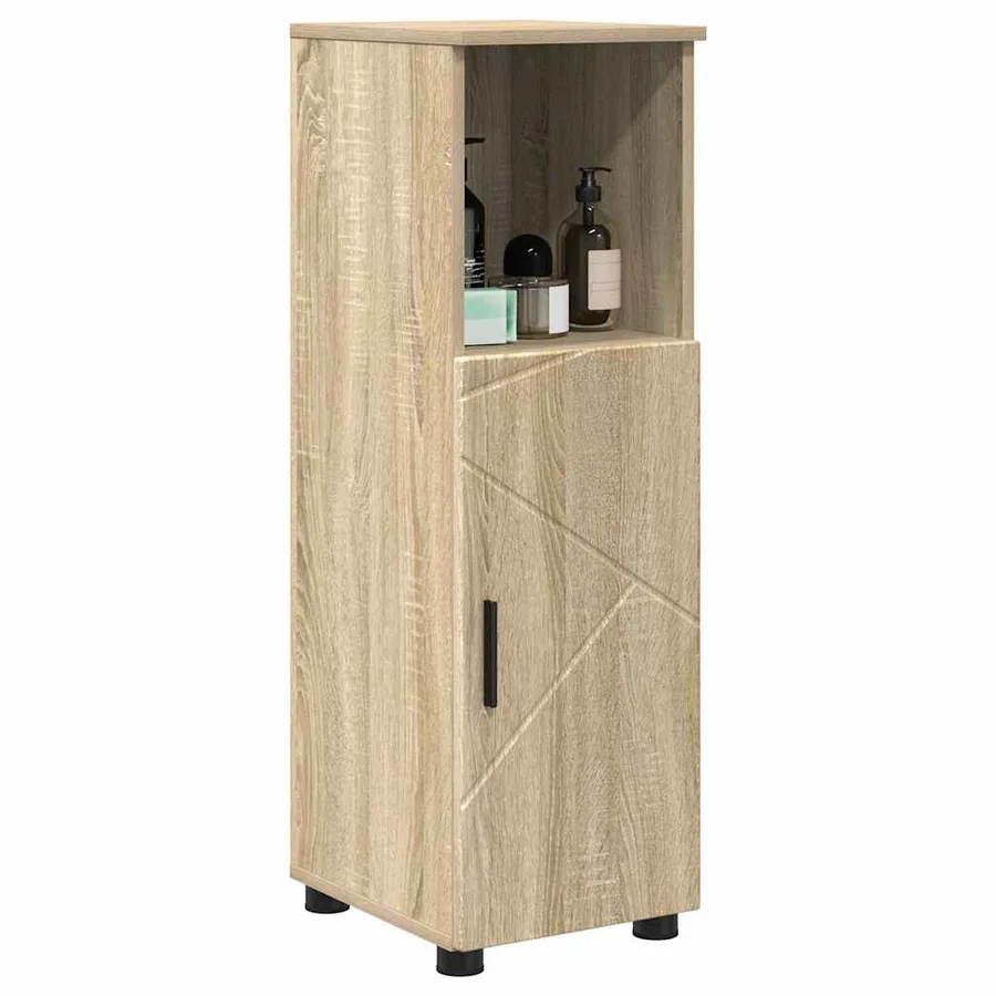 Cabinet de salle de bain Chêne Sonoma 30 x 35 x 95 cm - 3