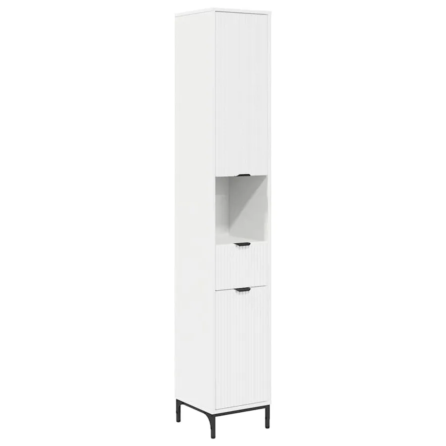 Cabinet de salle de bain Blanc 31,5 x 33 x 190 cm - 2