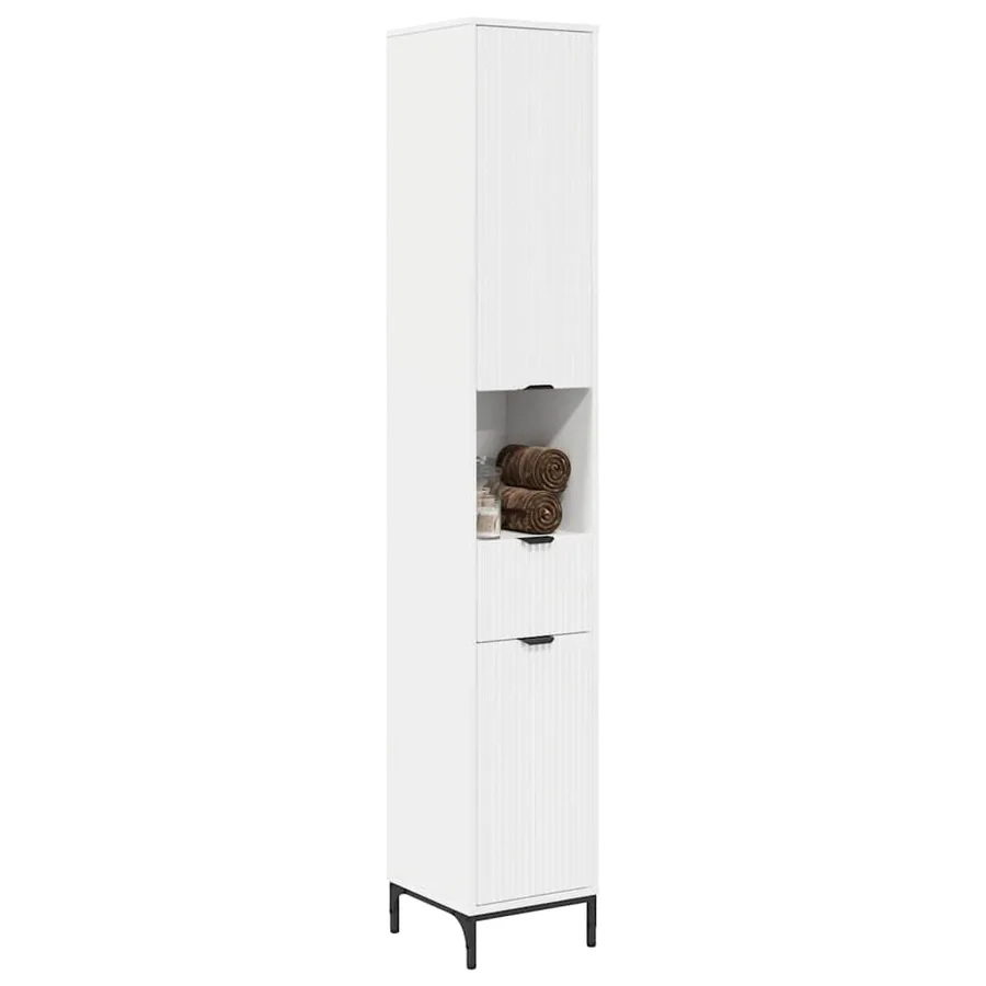Cabinet de salle de bain Blanc 31,5 x 33 x 190 cm - 3