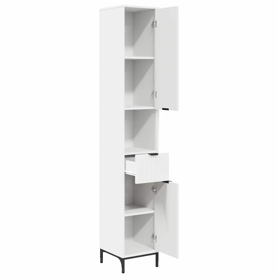 Cabinet de salle de bain Blanc 31,5 x 33 x 190 cm - 5