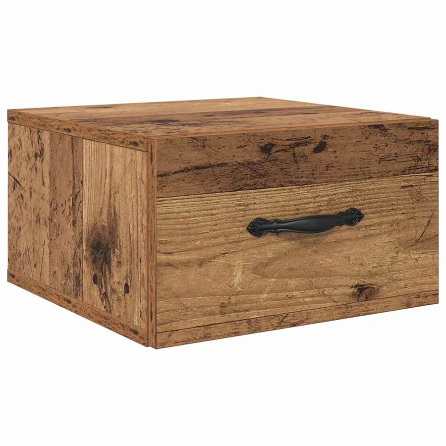 Cabinet de chevet Bois ancien 35 x 35 x 20 cm Bois d'ingénierie - 2